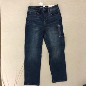 NWT AE size 8 R slim straight jeans